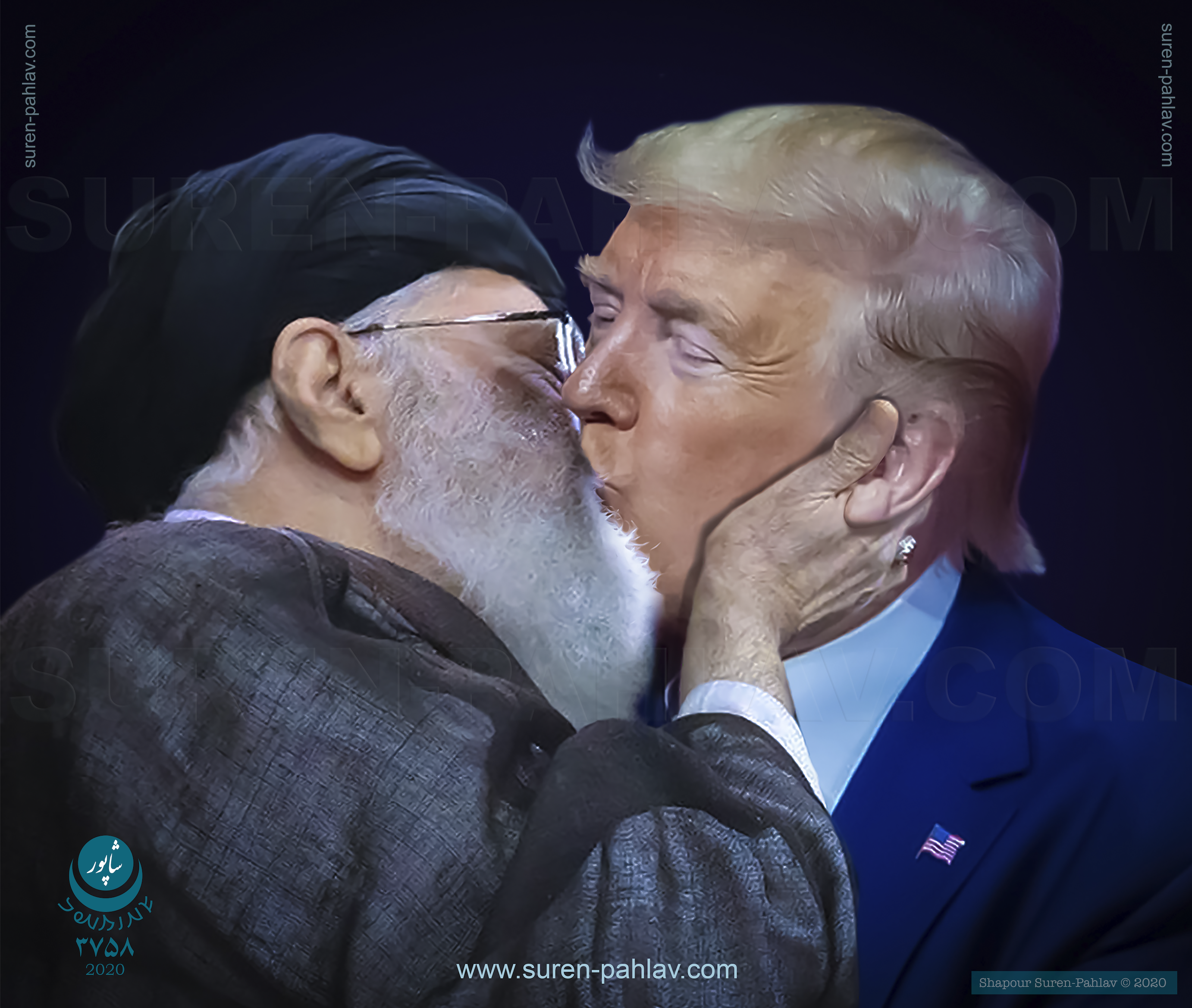 trump_khamenei_snogging